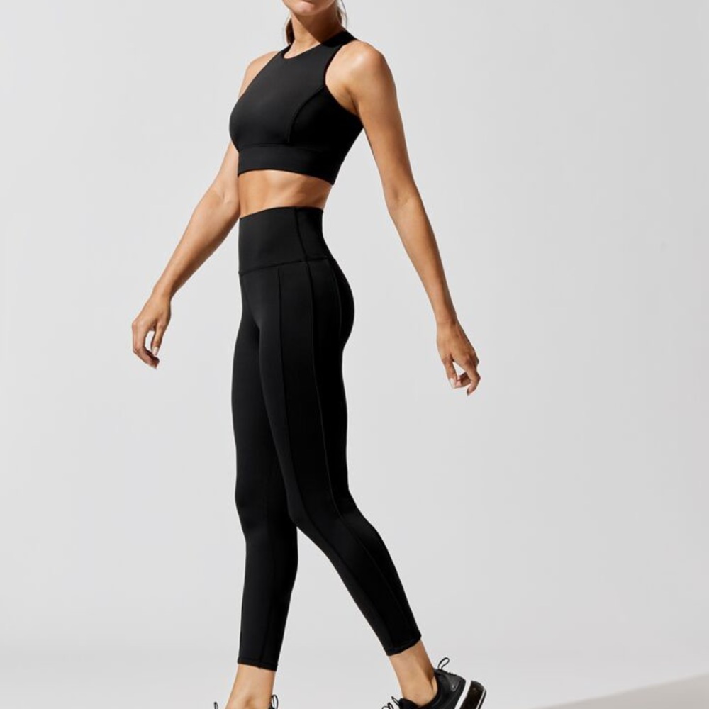 Carbon38 HIGH RISE 7/8 LENGTH LEGGING WITH PIPING